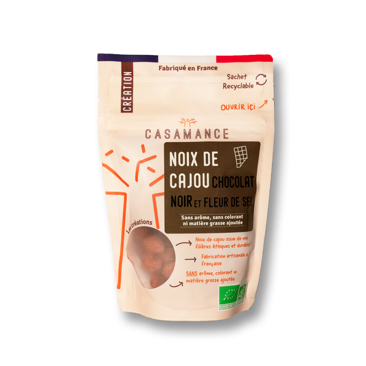 Noix de cajou Chocolat Noir et Fleur de Sel 100G x 10
